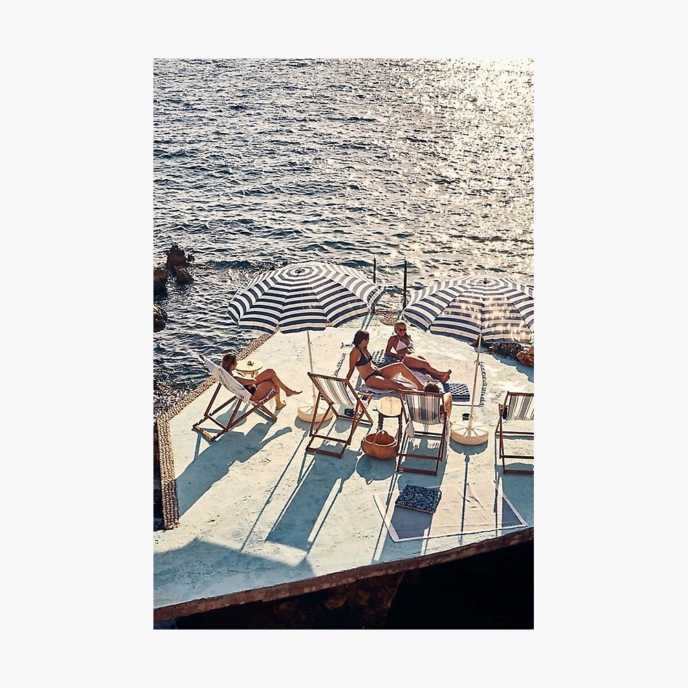 Girls on Beach Art Print