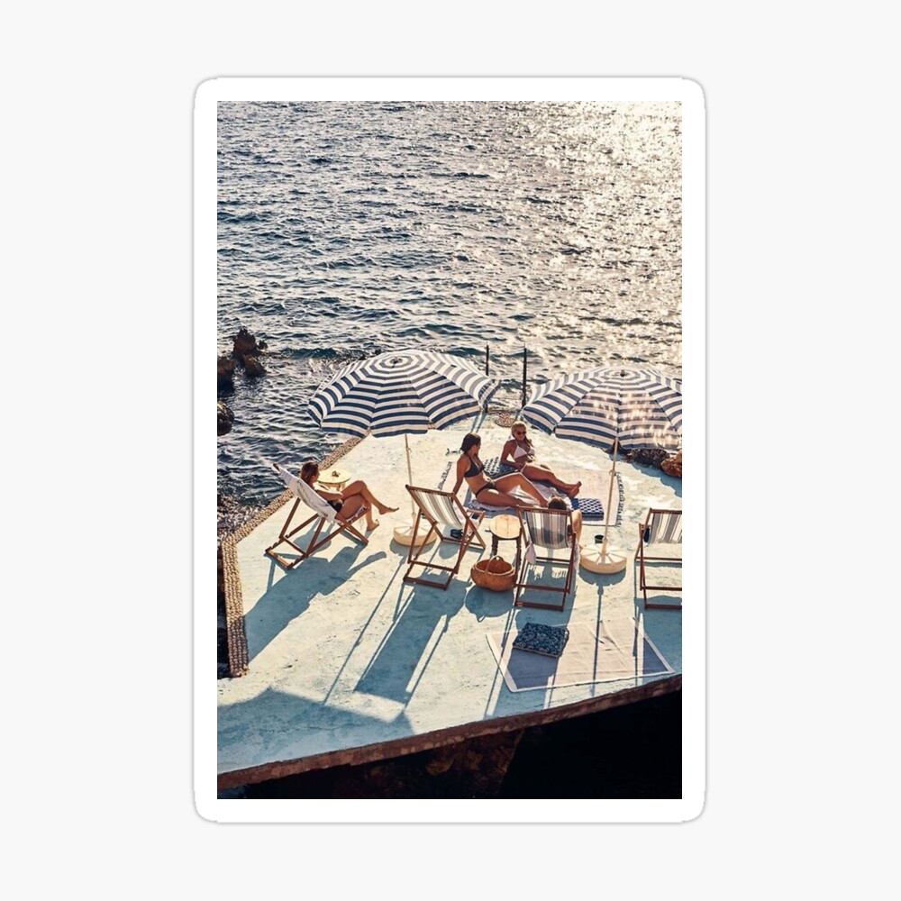 Girls on Beach Art Print