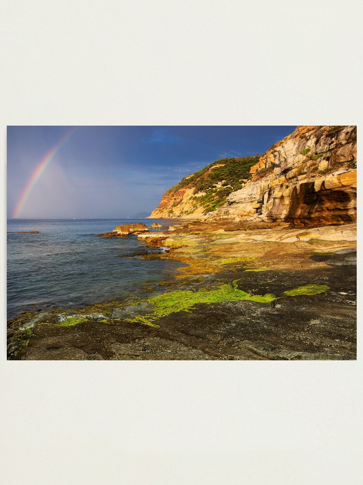 Alternate view of Rainbow over the sea Photographic Print