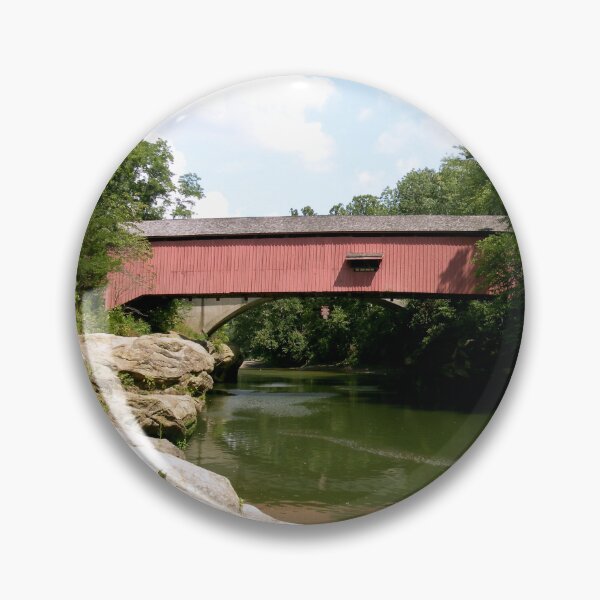 Item preview, Narrows Covered Bridge in Indiana designed and sold by gotucoveredart.