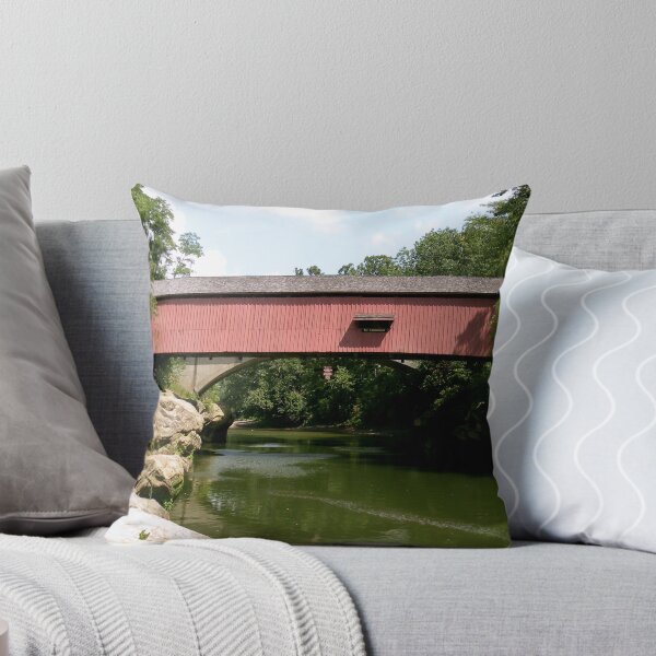 Item preview, Narrows Covered Bridge in Indiana designed and sold by gotucoveredart.
