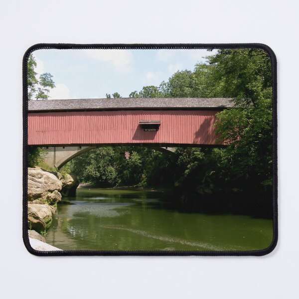 Item preview, Narrows Covered Bridge in Indiana designed and sold by gotucoveredart.