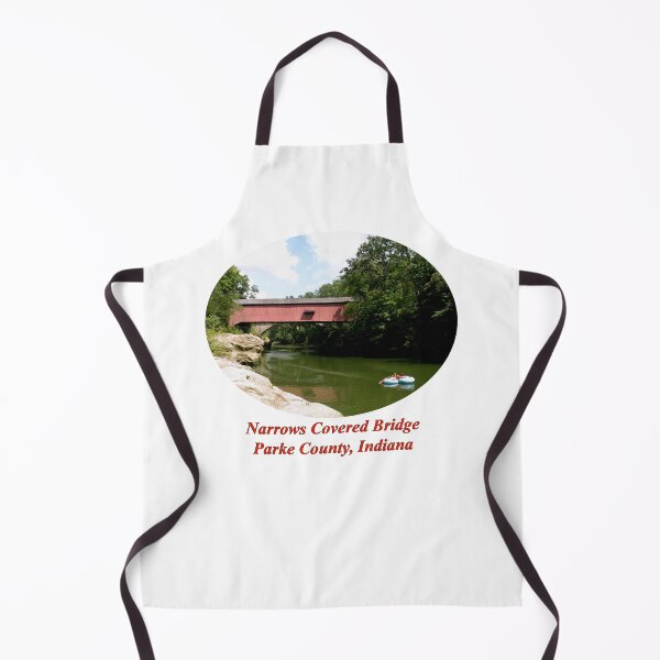 Item preview, Narrows Covered Bridge in Indiana designed and sold by gotucoveredart.