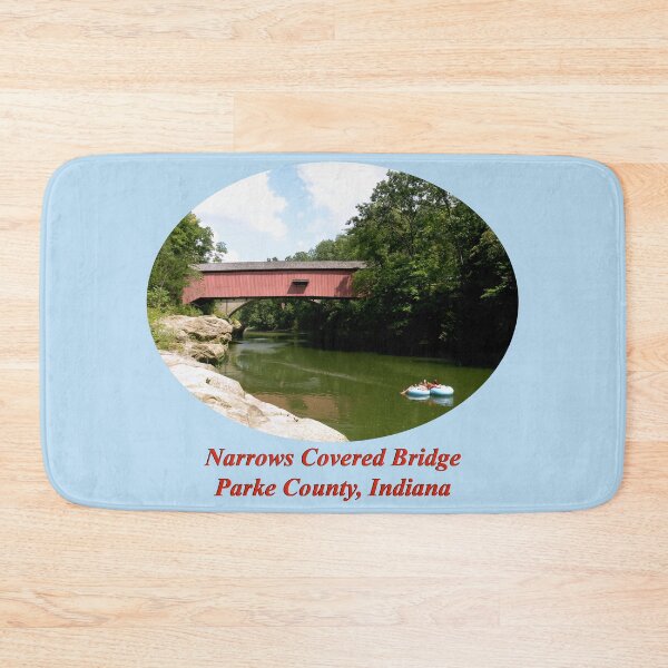 Item preview, Narrows Covered Bridge in Indiana designed and sold by gotucoveredart.