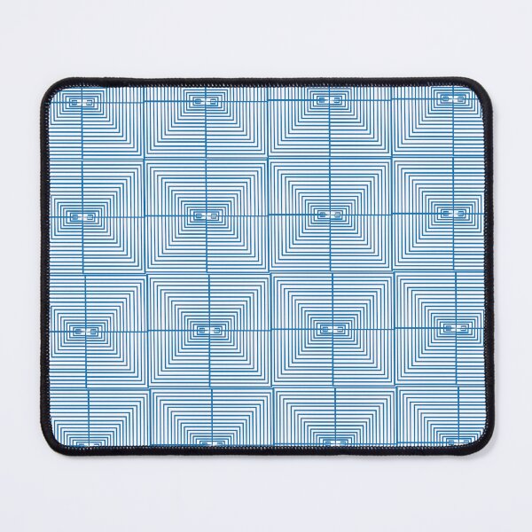 Item preview, connecting blue square repeat design  designed and sold by sankacreation.