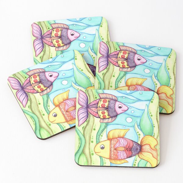 Item preview, Hand Painted Watercolor Fairy Fish designed and sold by Sunflower-7.