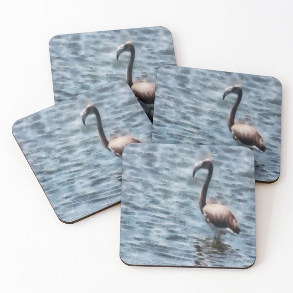 Item preview, Flamingo Fledgling Watercolor  designed and sold by taiche.