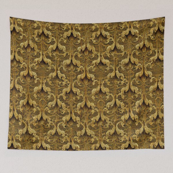 Item preview, Filigree Baroque Damask Pattern Royal 00369 designed and sold by artelligens.