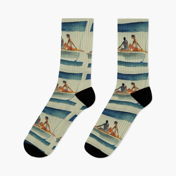 Item preview, Couple Sunbathing on a Sailboat designed and sold by recollectionsv.