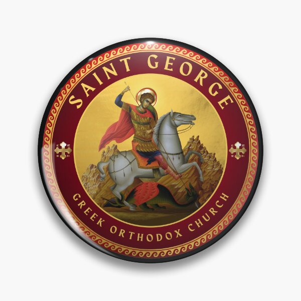 Item preview, Saint George Greek Orthodox Church Icon Style designed and sold by Yiorgos Designs.