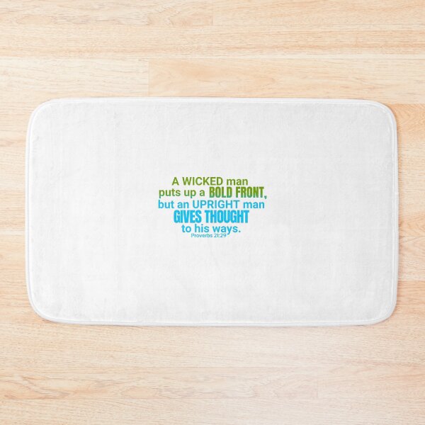 Item preview, Proverbs 21:29 A Wicked Man (Green Blue Gradient) designed and sold by rainbowsinks.