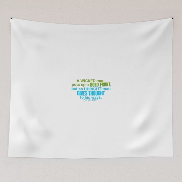 Item preview, Proverbs 21:29 A Wicked Man (Green Blue Gradient) designed and sold by rainbowsinks.
