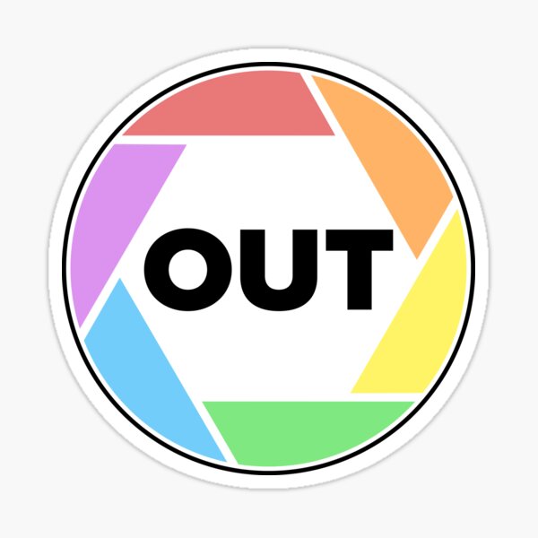 OUT Photo Series Logo Sticker