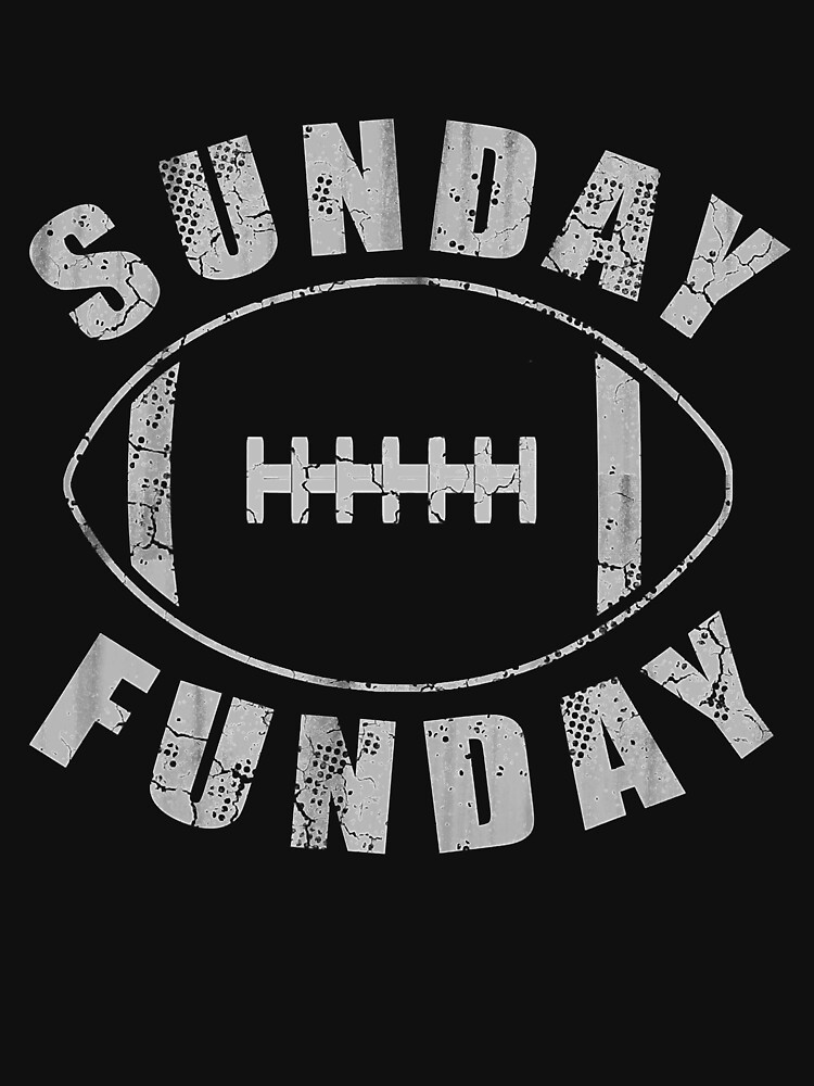 FrikilandShop Sunday Funday Hooded Sweatshirt - Funny Football Sweatshirt - Sunday Football Hoodie - Gift for Dad - Vintage Football - American Football