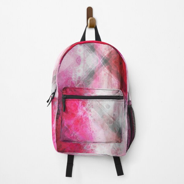 Item preview, Symmetric Abstract Pink Black Magenta and White with Crossed Lines Design - Femin-X designed and sold by AbstruseArtisan.