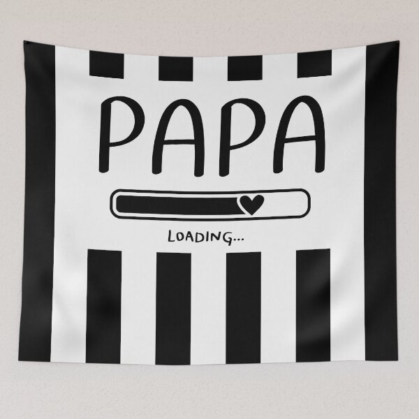 Item preview, Black and white vertical striped top, Papa Loading designed and sold by MokonoKokoro.