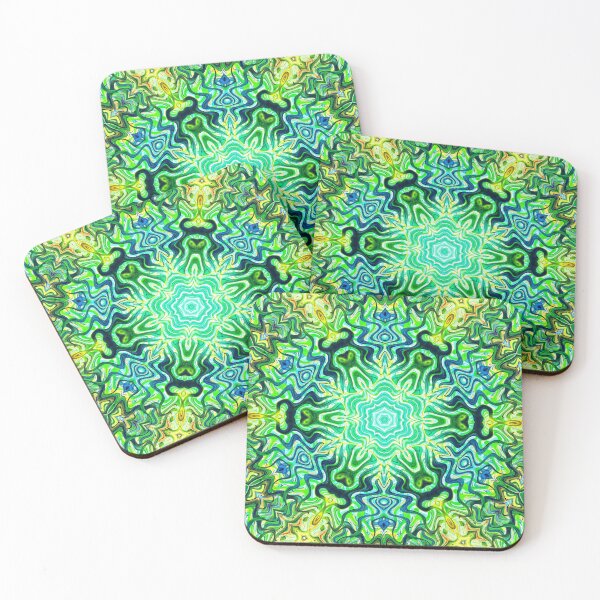 Item preview, Hippie Vibes Abstract Kaleidoscope Radial Symmetry Pattern Boho Aesthetic Art 6 of 12 designed and sold by Beachy.