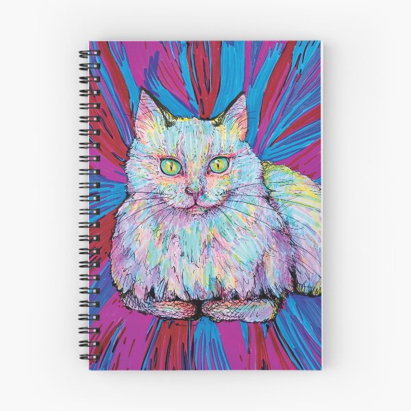 Item preview, Colorful cat staring into your soul designed and sold by RubyMagician.