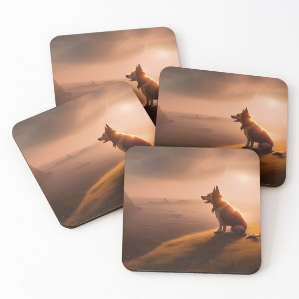 Item preview, Dog in sunset designed and sold by Planetporridge.