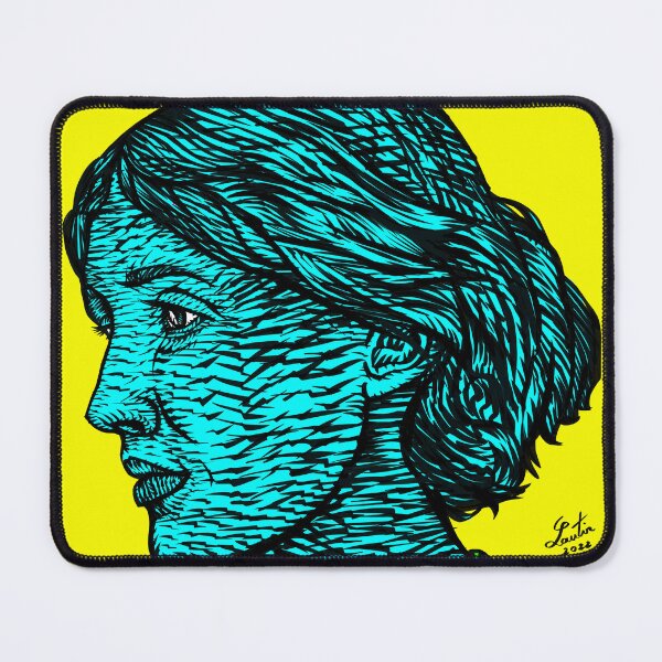 Item preview, VIRGINIA WOOLF ink and acrylic portrait .1 designed and sold by lautir.