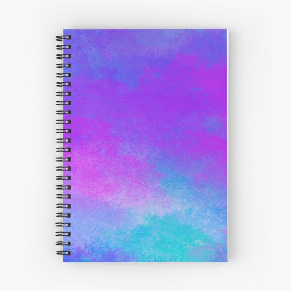 Item preview, Neon Teal Blue Purple Cloudy Day designed and sold by awsomepatterns.