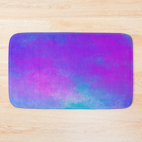 Item preview, Neon Teal Blue Purple Cloudy Day designed and sold by awsomepatterns.