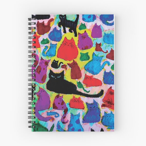 Item preview, Colorful happy cats  designed and sold by RubyMagician.