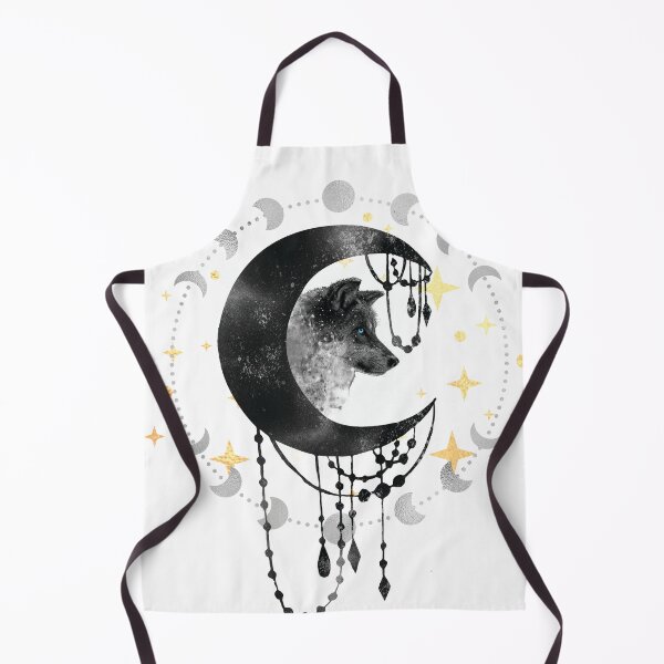 Item preview, Simple Wolf Moon with Gold Stars , Perfect for a Gift For Birthday , Magical designed and sold by wescor5000.
