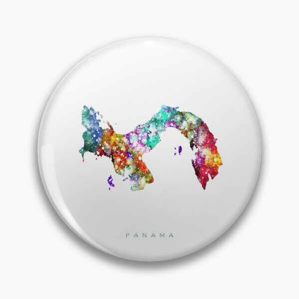 Item preview, Panama Map Watercolor Painting designed and sold by InkistPrints.