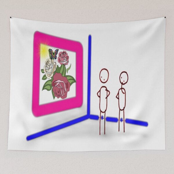 Item preview, Hand drawn human stories. Quote: "What beautiful flowers!"  designed and sold by ErisMerch.