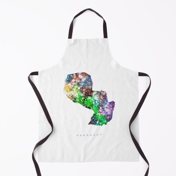 Item preview, Paraguay Map Watercolor Painting designed and sold by InkistPrints.