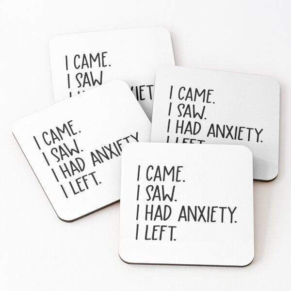 Item preview, I Came I Saw I Had Anxiety I Left | Funny Introvert Quote | Funny Anxiety Quote | Mental Health Quotes | Anxiety Sticker | Anxiety Tumbler | Cute Mental Health Sticker | Overwhelmed Quote designed and sold by REGALworld.