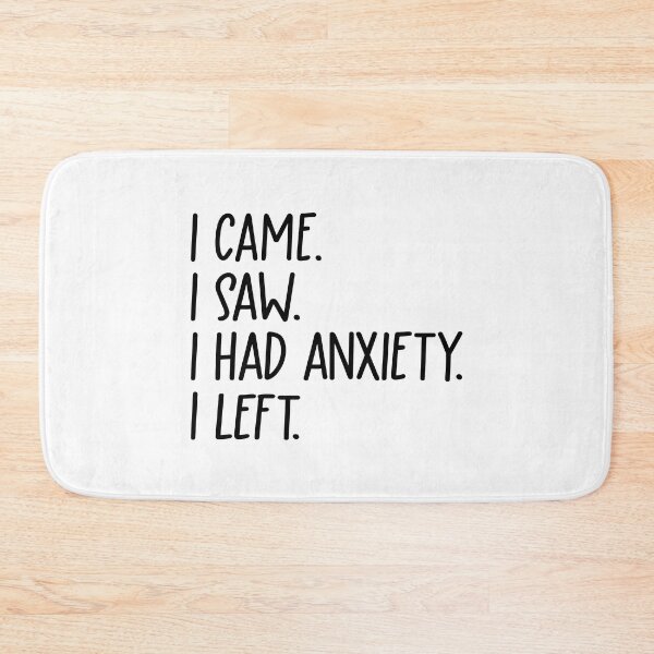 Item preview, I Came I Saw I Had Anxiety I Left | Funny Introvert Quote | Funny Anxiety Quote | Mental Health Quotes | Anxiety Sticker | Anxiety Tumbler | Cute Mental Health Sticker | Overwhelmed Quote designed and sold by REGALworld.