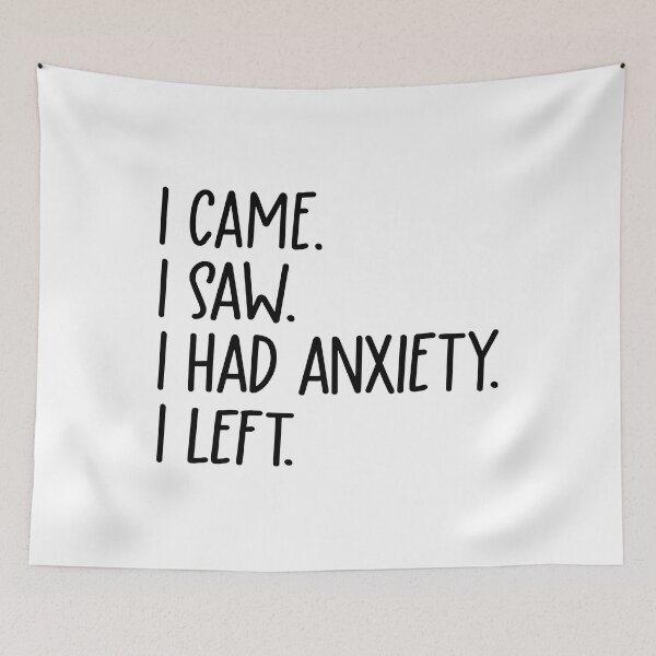 Item preview, I Came I Saw I Had Anxiety I Left | Funny Introvert Quote | Funny Anxiety Quote | Mental Health Quotes | Anxiety Sticker | Anxiety Tumbler | Cute Mental Health Sticker | Overwhelmed Quote designed and sold by REGALworld.