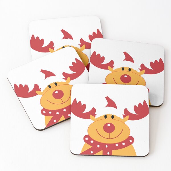 Item preview, Christmas deer with red scarf  designed and sold by bemenmaher.