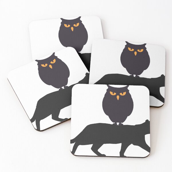 Item preview, Cat and an Owl - Nice Sticker designed and sold by Alhendy Store.
