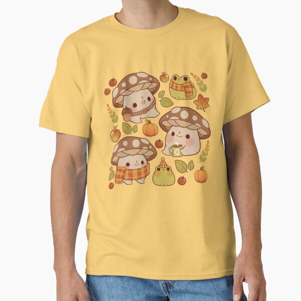 Item preview, Cute mushroom and froggie fall - creme designed and sold by Rihnlin.