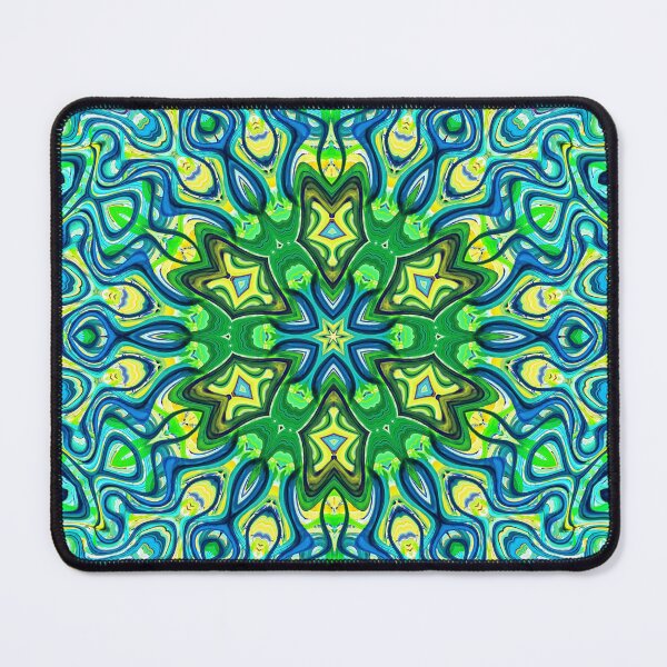 Item preview, Hippie Vibes Abstract Kaleidoscope Radial Symmetry Pattern Boho Aesthetic Art 8 of 12 designed and sold by Beachy.