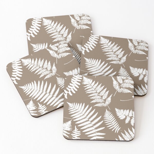 Item preview, Woodland Fern Pattern, Taupe Tan and Cream   designed and sold by Marymarice.