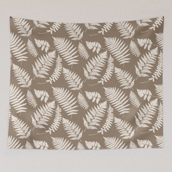 Item preview, Woodland Fern Pattern, Taupe Tan and Cream   designed and sold by Marymarice.