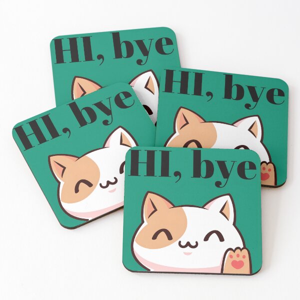Item preview, hi, bye kitten  designed and sold by MYWMC.