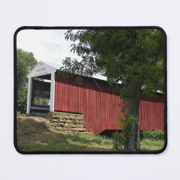 Item preview, Crooks Covered Bridge in Indiana designed and sold by gotucoveredart.