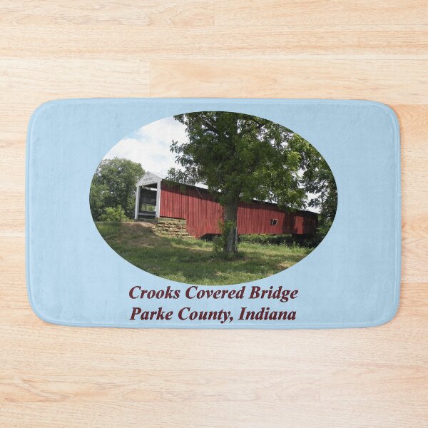 Item preview, Crooks Covered Bridge in Indiana designed and sold by gotucoveredart.