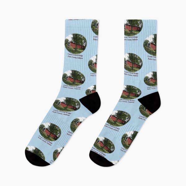 Item preview, Crooks Covered Bridge in Indiana designed and sold by gotucoveredart.