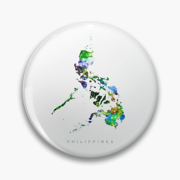 Artikelvorschau, Philippines Map Watercolor Painting entworfen und verkauft von InkistPrints.