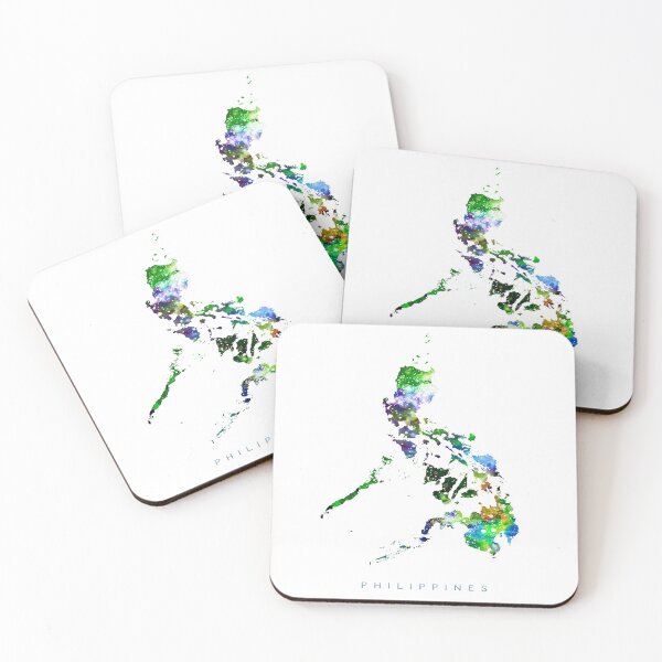 Item preview, Philippines Map Watercolor Painting designed and sold by InkistPrints.