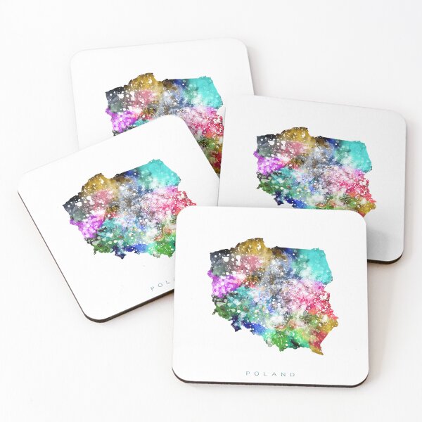 Item preview, Poland Map Watercolor Painting designed and sold by InkistPrints.