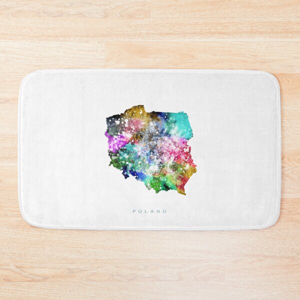 Item preview, Poland Map Watercolor Painting designed and sold by InkistPrints.