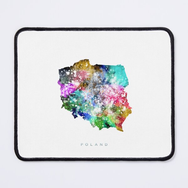Item preview, Poland Map Watercolor Painting designed and sold by InkistPrints.