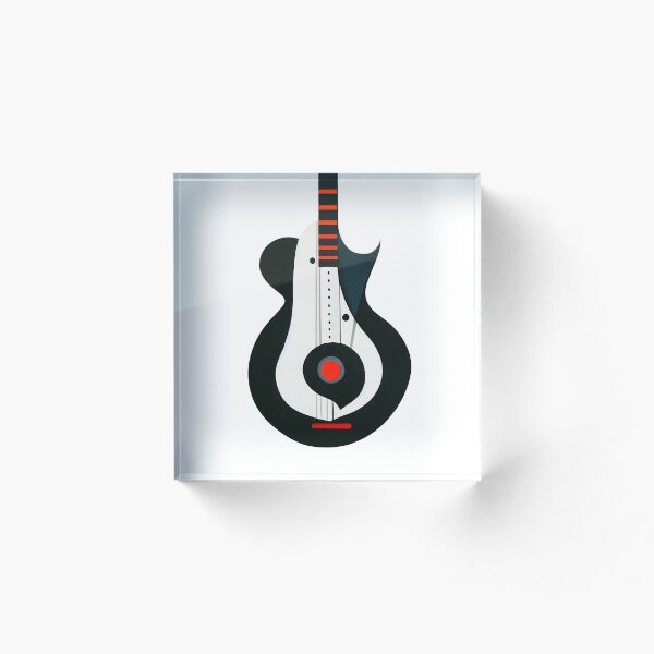 Aperçu de l'œuvre La guitare surréaliste de dessin animé créée et vendue par KOTOdesign.